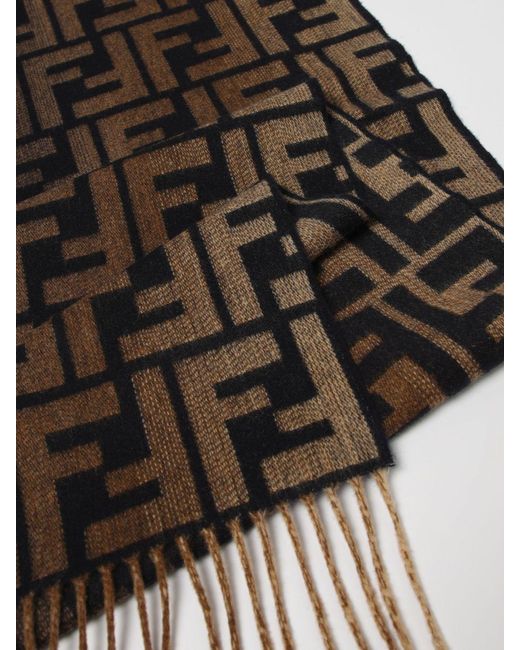 Fendi Ff Jacquard-Wollschal in Black für Herren