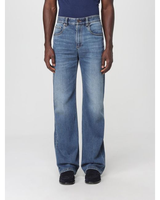 Brunello Cucinelli Blue Relaxed Fit Jeans for men