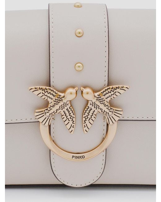 Pinko White Shoulder Bag