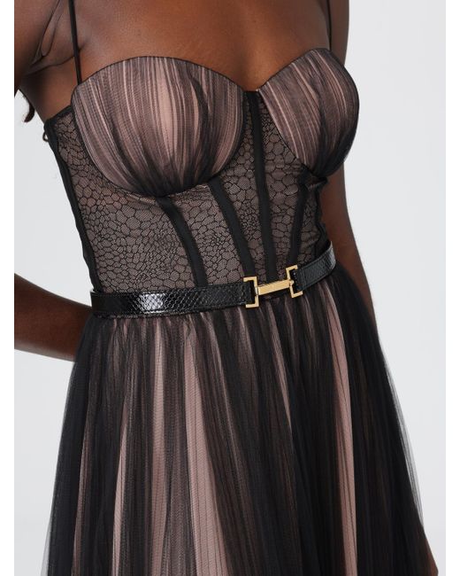 Elisabetta Franchi Black Kleider Damen