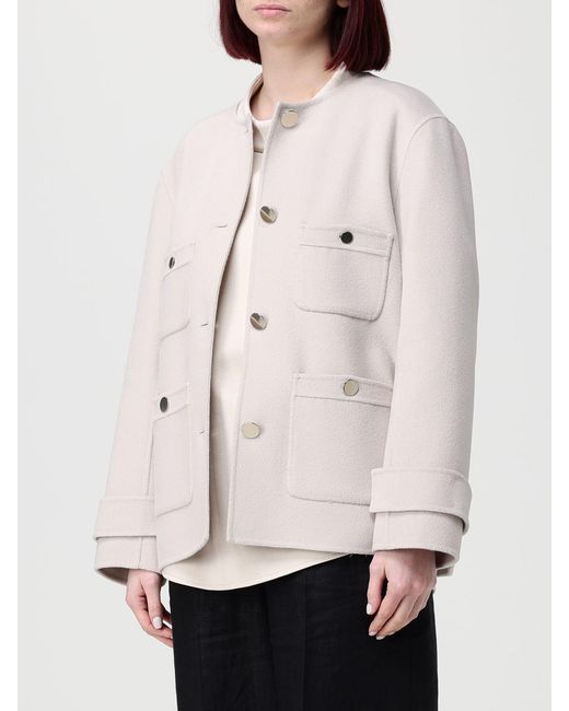 Max Mara Natural Virgin Wool Coat