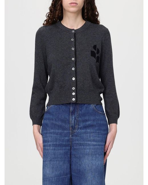 Isabel Marant Blue Lona Cotton Blend Cardigan