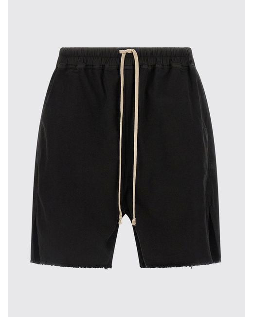 Rick Owens Blue Cotton Shorts for men