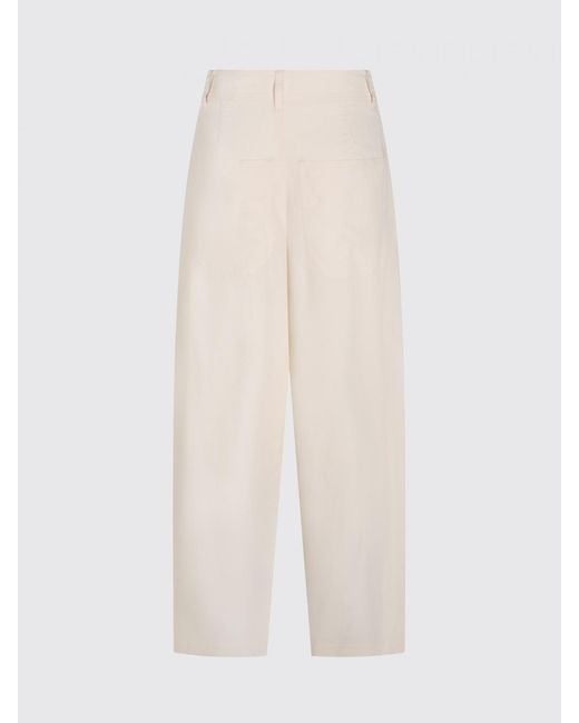 Isabel Marant Pink High-Waisted Wide-Leg Trousers With Drawstring