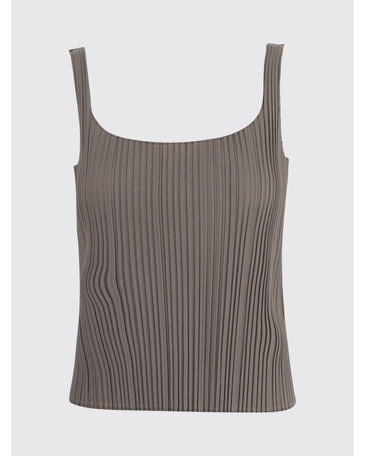 Giorgio Armani Brown Pleated Crepe Co-Ord Set