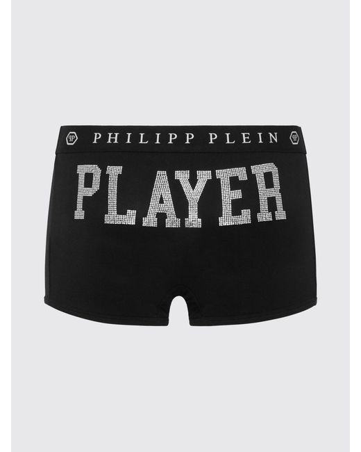 Philipp Plein Black Stretch Cotton Blend Boxers for men