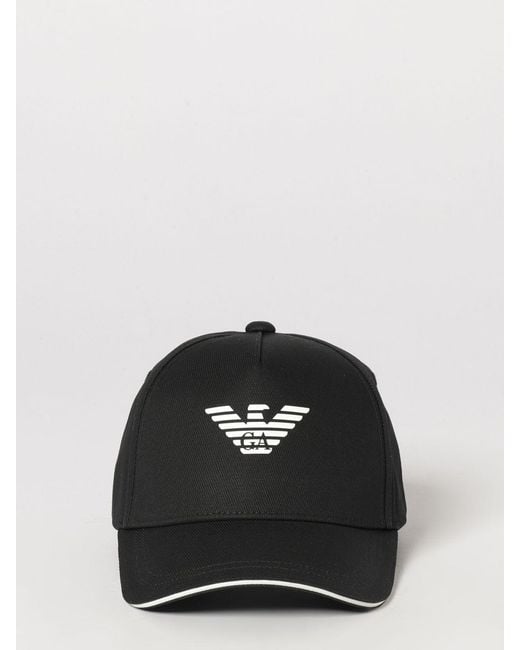 Emporio Armani Black Hat for men