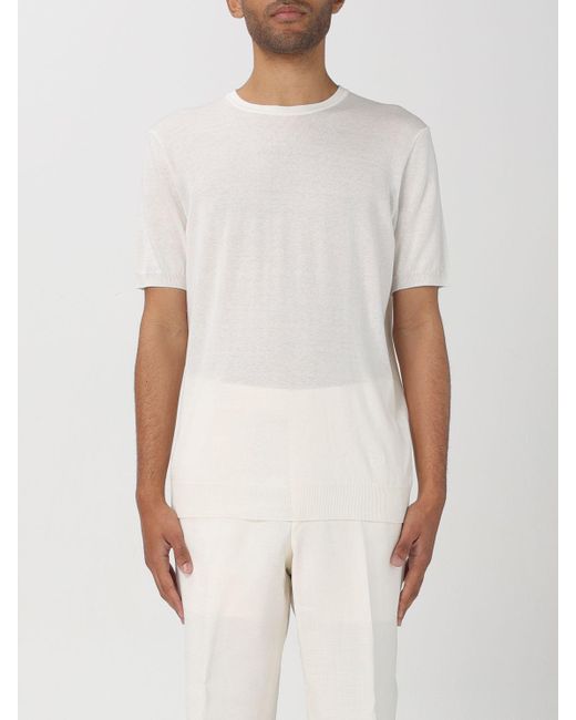 Corneliani White Sweater for men
