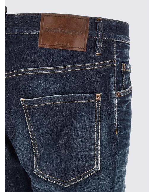 DSquared² Blue Skater Skinny Fit Stretch Denim Jeans for men