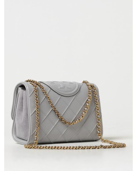 Tory Burch Gray Shoulder Bag