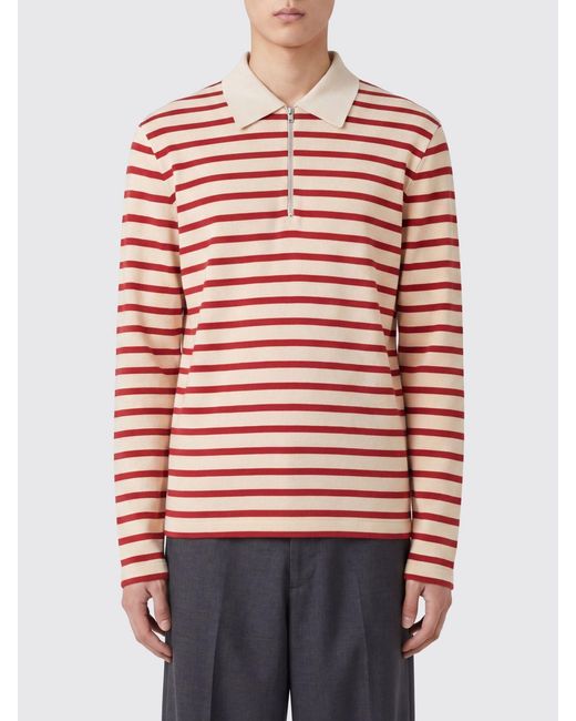Jil Sander Red Polo Shirt for men
