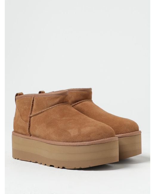 Ugg Brown Flat Ankle Boots