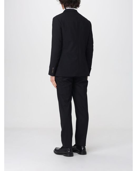Eleventy Black Single-Breasted Stretch Wool Suit for men