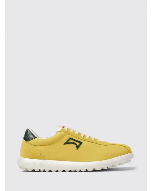 Camper Yellow Pelotas Xlf Recycled Fabric And Leather Sneakers