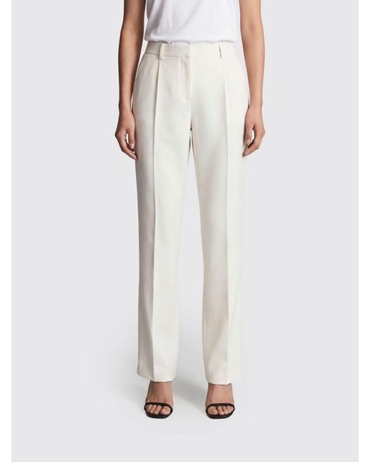Balenciaga White Wool Tailored Trousers