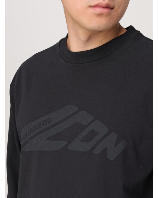 DSquared² Black T-Shirt for men