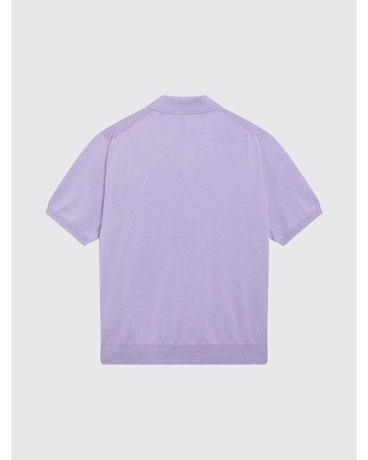 Polo Ralph Lauren Purple Cotton Polo Shirt With Embroidered Logo for men