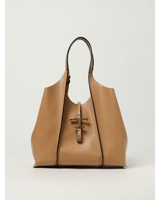 Tod's Natural Schultertasche Damen