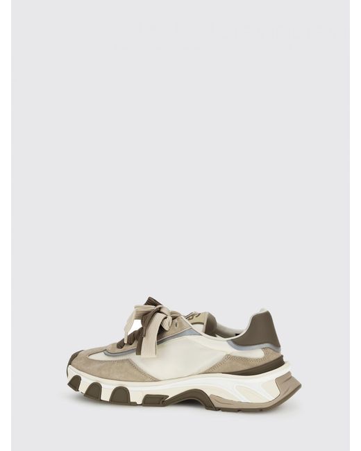 Dolce & Gabbana Natural Dolce &Amp Gabbana Dg Country Road Nylon And Suede Sneakers for men