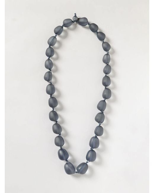 Emporio Armani White Frosted Resin Necklace