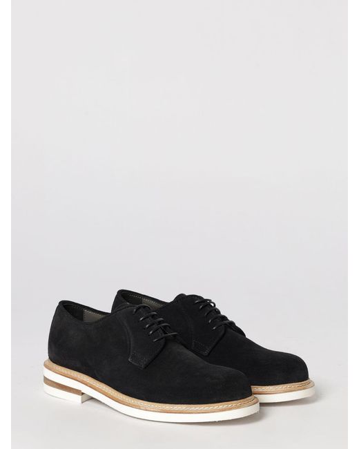 Corneliani White Suede Derby for men