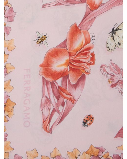 Ferragamo Pink Scarf