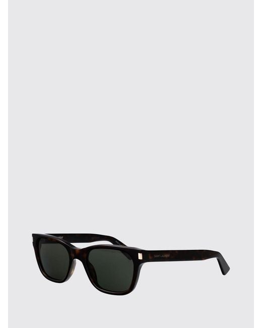 Saint Laurent Black Cat-Eye Square Sunglasses for men