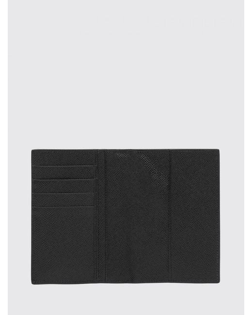 Dolce & Gabbana Black Dolce &Amp Gabbana Logo Passport Holder for men