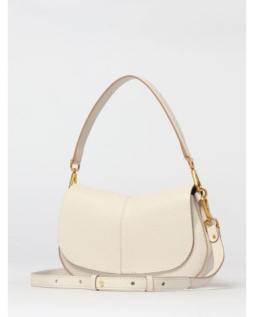 Gianni Chiarini Natural Helena Round Bs Grained Leather Bag