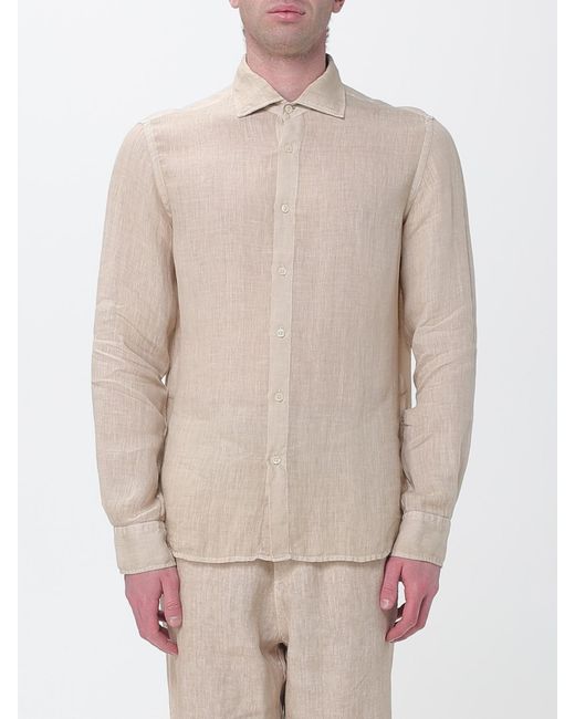 120% Lino Natural Linen Shirt for men
