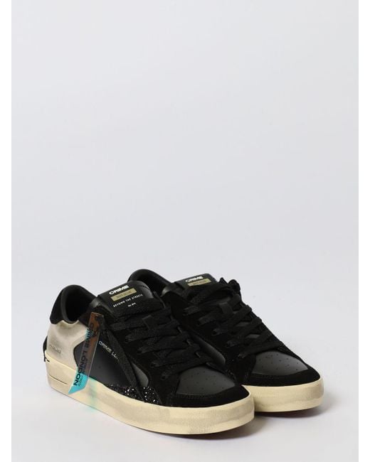Crime London Black Sneakers Damen