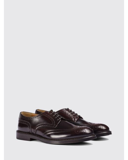 Doucal's White Brogue Shoes for men