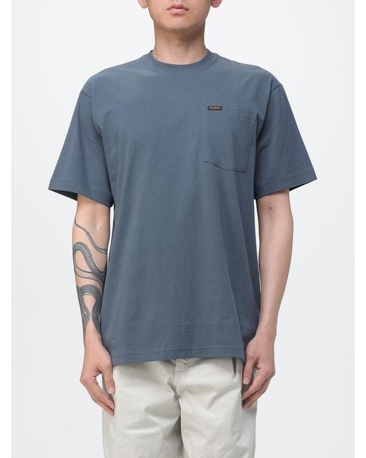 Filson Blue Crewneck T-Shirt for men