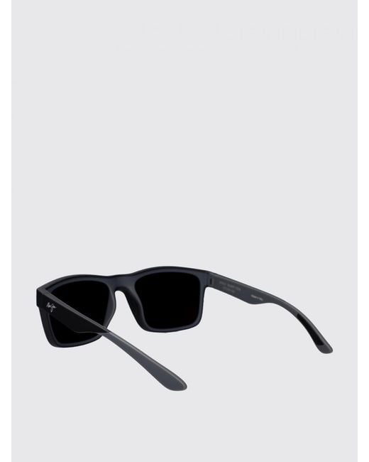 Maui Jim Black The Flats Acetate Sunglasses for men