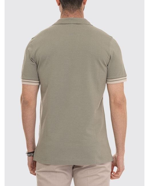 Fay Gray Basic Cotton Polo Shirt for men