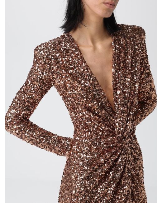 Elisabetta Franchi Brown Dress