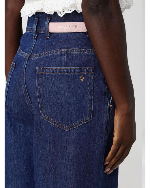 Jeans Palazzo De Denim Alberta Ferretti de color Blue