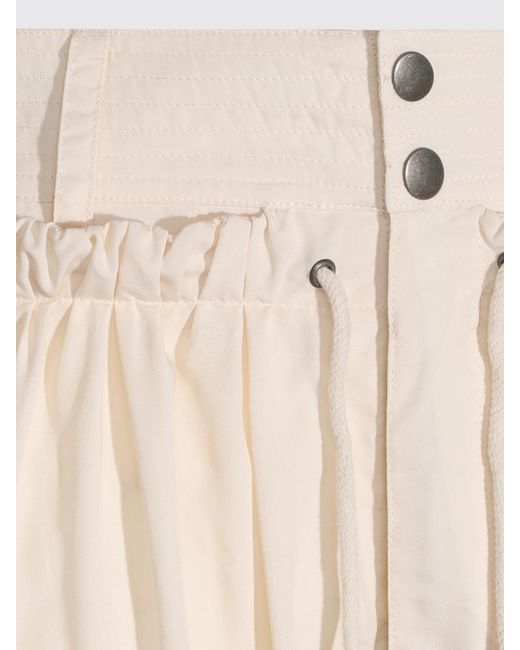 Isabel Marant Pink High-Waisted Wide-Leg Trousers With Drawstring