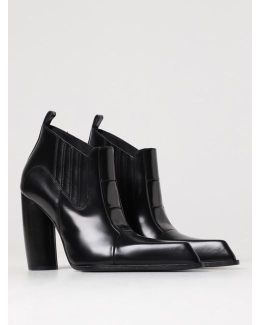 Off-White c/o Virgil Abloh Black Moon Beatle Shade Ankle Boots, 100% Leather