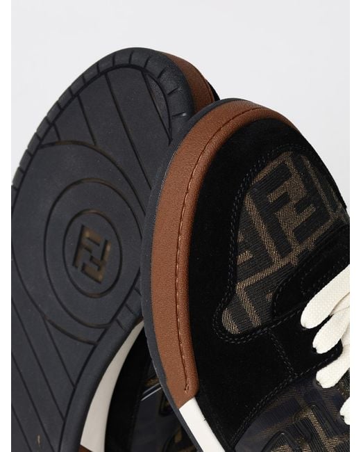 Fendi Black Match Sneakers for men