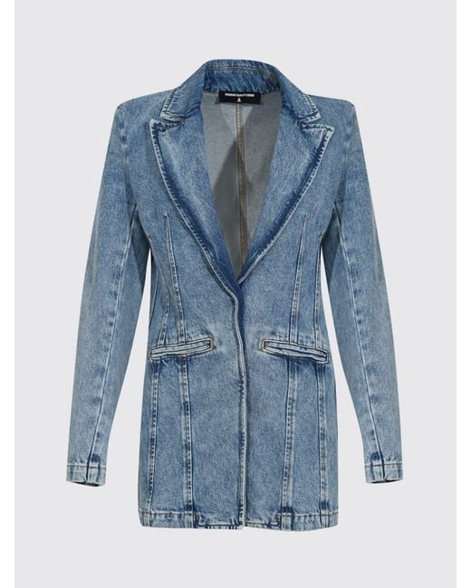 Patrizia Pepe Blue Denim Blazer