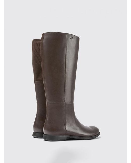 Camper Brown Flat Booties