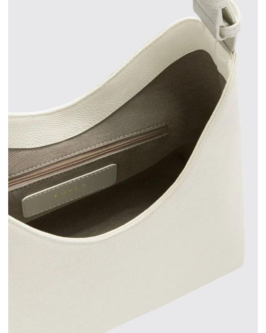 Furla White Goccia S Shoulder Bag