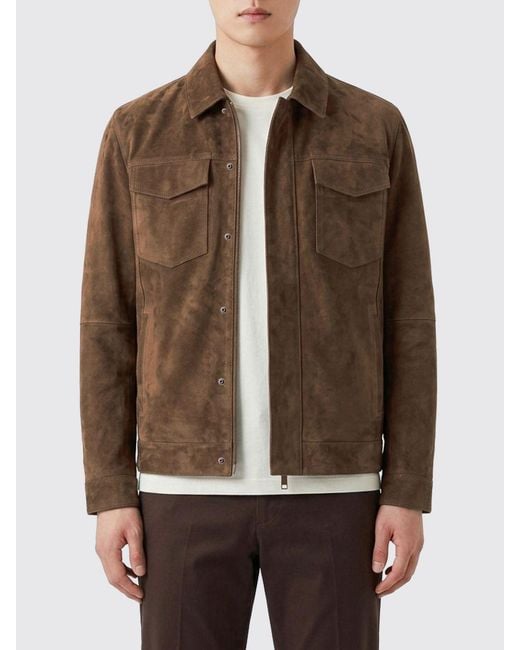 Yves Salomon Brown Jacket for men