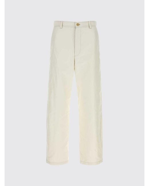A.P.C. Natural Cotton Straight Trousers for men