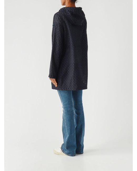 Colmar Blue Blooming Perforated Fabric Jacket