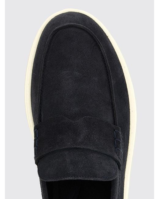 Hogan Blue H-Tv Suede Loafers for men