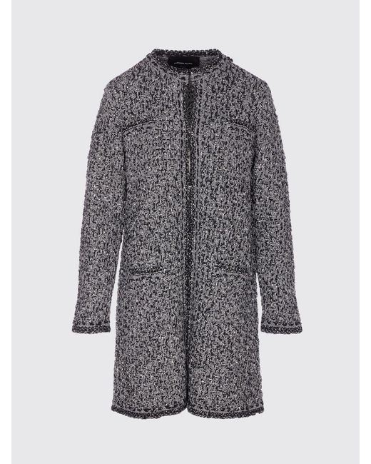 Fabiana Filippi Gray Bouclé Coat