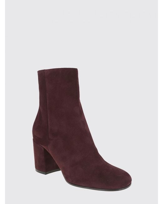 Gianvito Rossi Brown Flat Ankle Boots