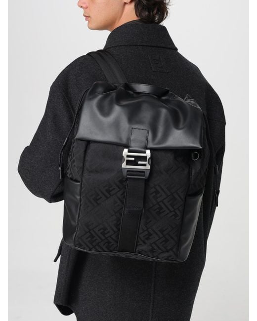 Fendi Black Flux Backpack for men